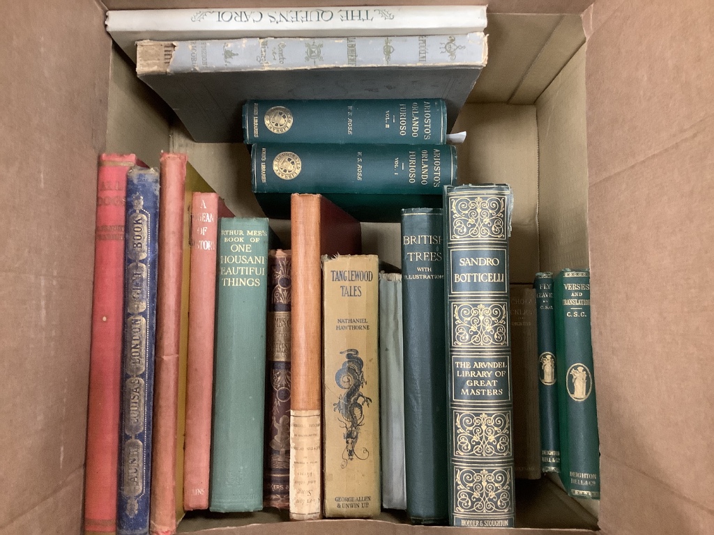 A collection of assorted bindings and other books including Dickens, Proust and Dumas